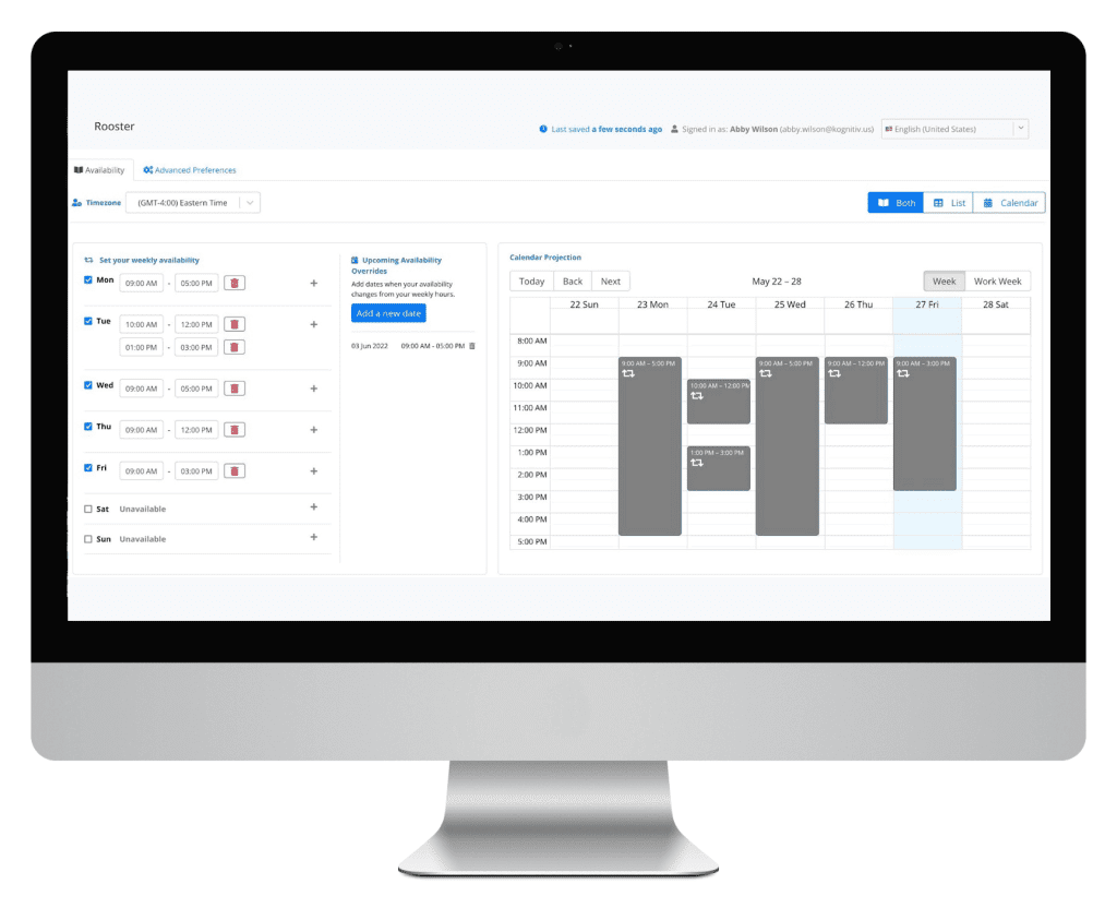 rooster scheduling software
